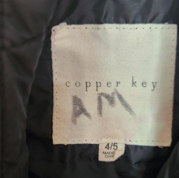 Girls Black Coat Size 4/5 - Picture 4 of 5